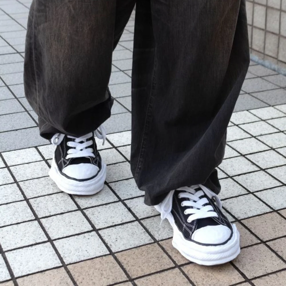 Maison Mihara Yasuhiro Peterson OG Sole Canvas Low Black