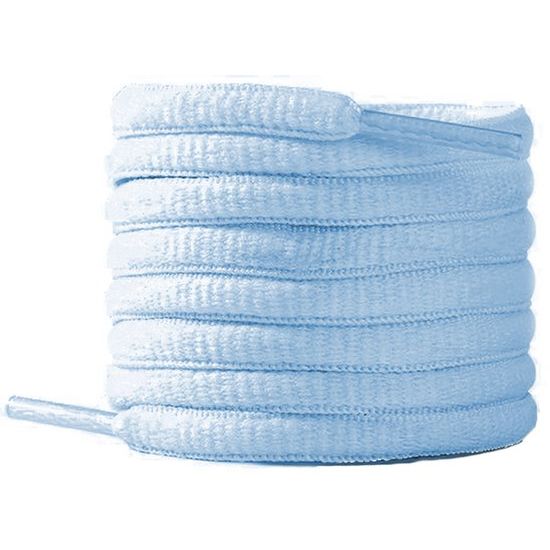 Schoenveters ovaal lichtblauw