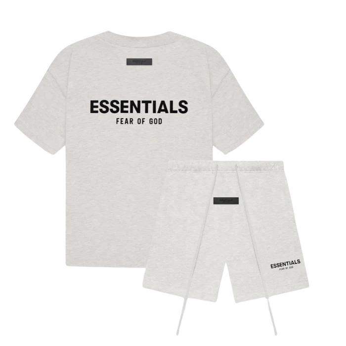 Fear of God Essentials Light Oatmeal Summer set