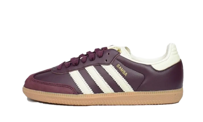 adidas samba og maroon metallic gold