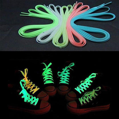 Shoelaces Glow In The Dark Blue