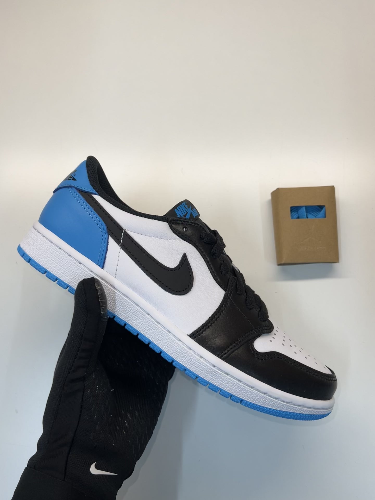 Jordan 1 Retro Low OG Black Dark Powder Blue